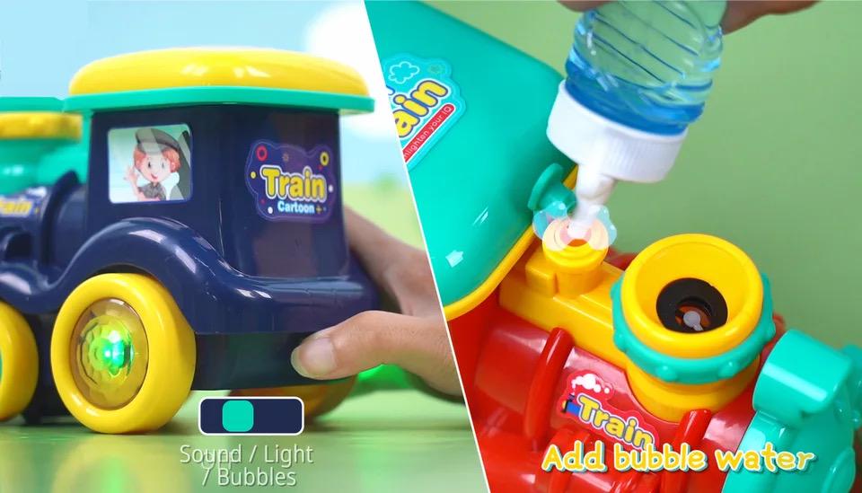 Поезд музыкальный с мыльными пузырями Синий (DN-ZR164blue) - фото 3 Поезд музыкальный с мыльными пузырями Синий (DN-ZR164blue) - фото 3