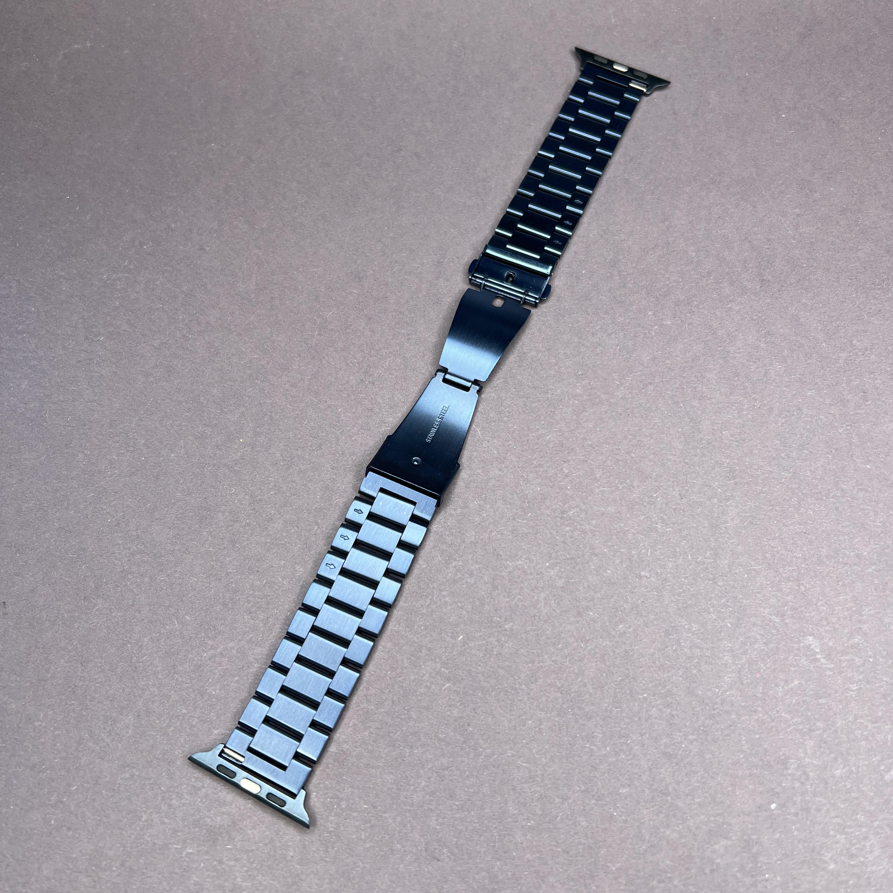 Браслет-ремешок металический для Watch Ultra 42/44/45/49 мм series 2/3/4/5/6/7/SE застежка (14179926) - фото 2 Браслет-ремешок металический для Watch Ultra 42/44/45/49 мм series 2/3/4/5/6/7/SE застежка (14179926) - фото 2