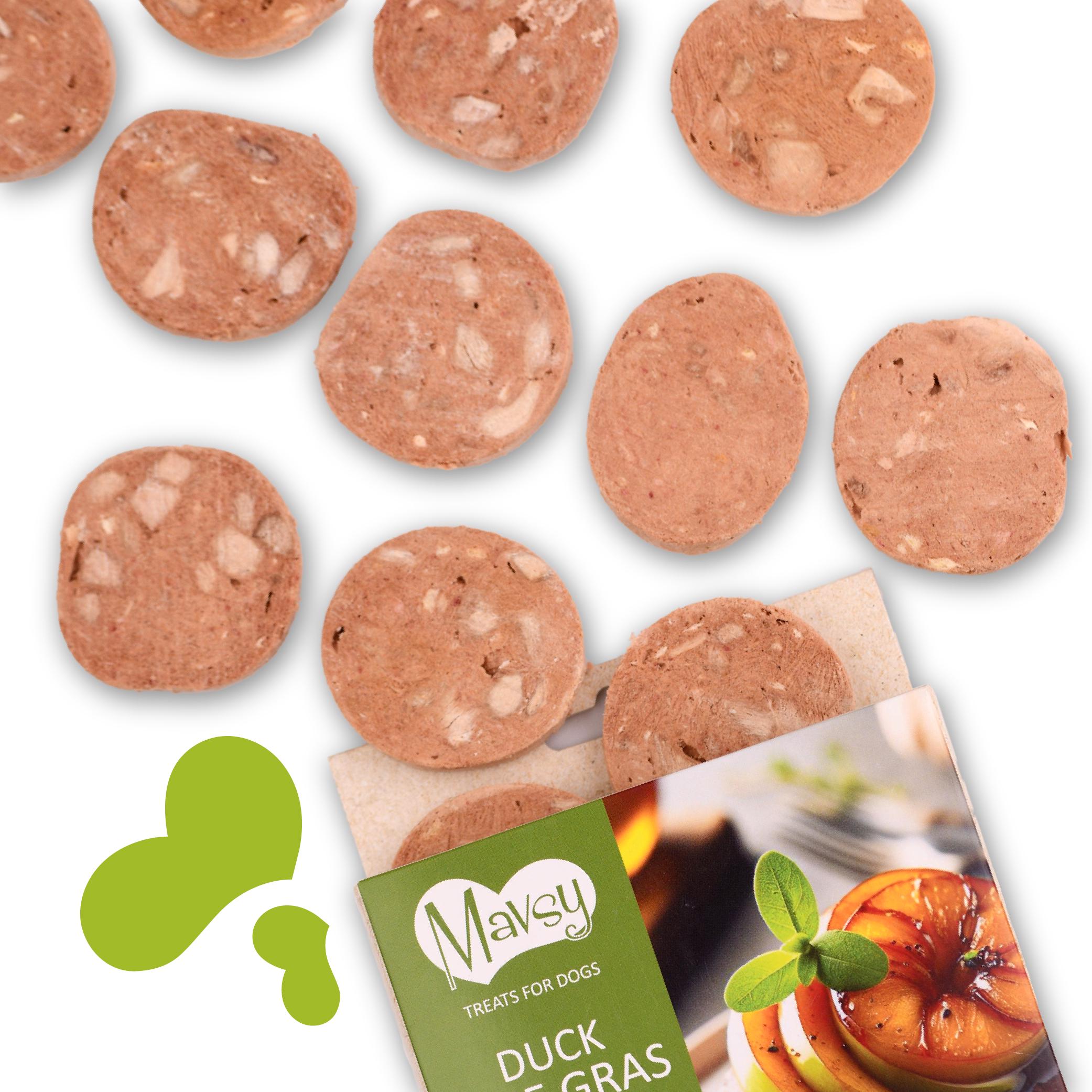 Лакомства для собак Mavsy Freeze dried DUCK FOIE GRAS WITH CARAMELIZED APPLE фуа-гра с карамелизированным яблоком от 3-х мес. 50 г (24624837) - фото 5