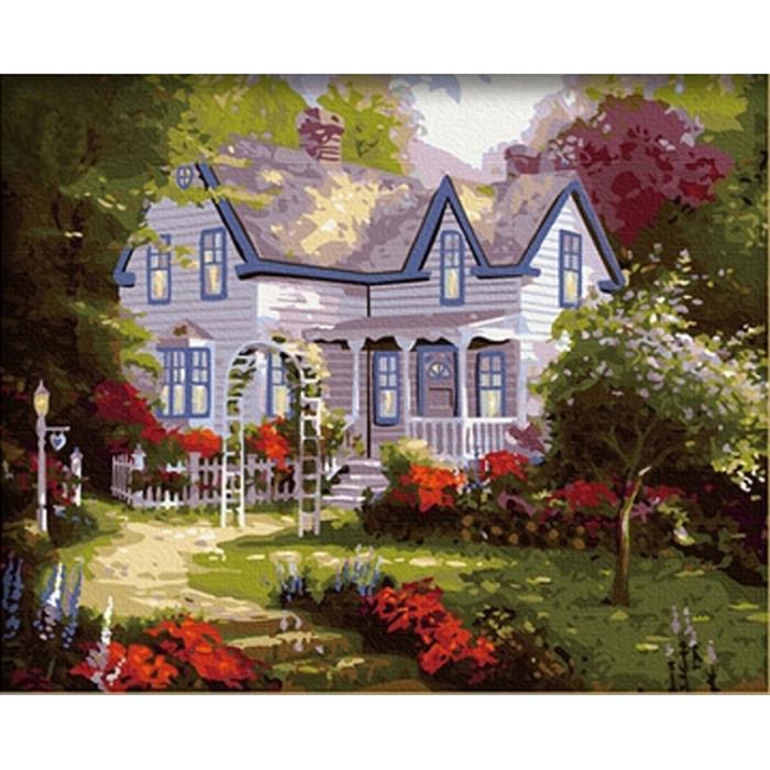 Картина по номерам Ідейка Усадьба весной 40х50 см (KHO061)