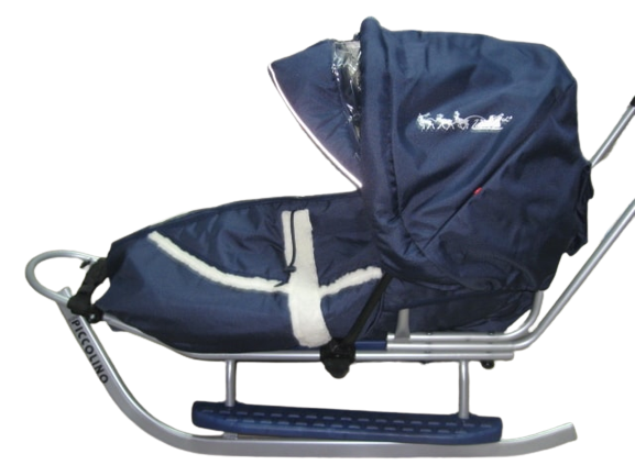 Санки Adbor Piccolino DeLux Серый/Синий (603574350) - фото 3