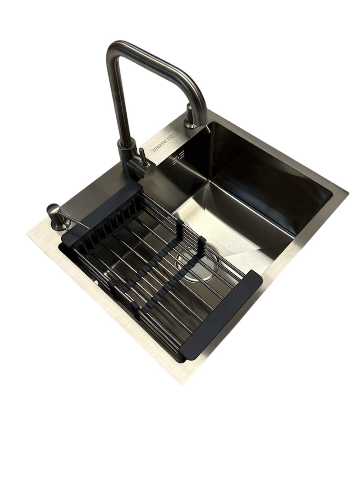 Мийка кухонна Britc 5545 і змішувач для кухні з нержавіючої сталі Мийка кухонна Britc 5545 і змішувач для кухні з нержавіючої сталі