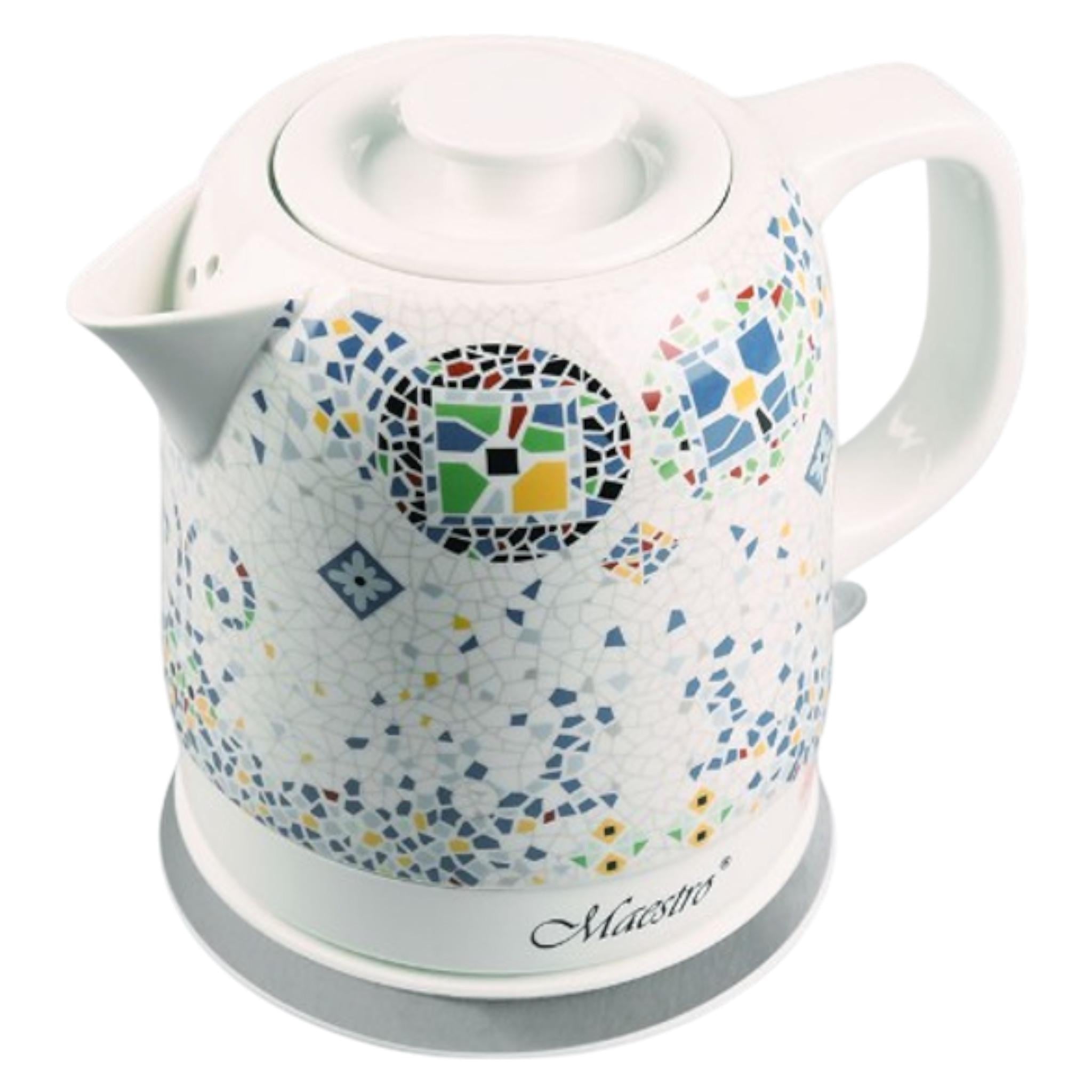 Электрочайник керамический Maestro MR-068 Mosaic 1200 Вт 1,5 л (EK_ MR068White)
