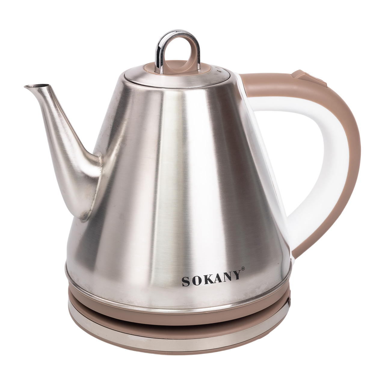 Чайник електричний з довгим носиком Sokany SK-SH-1083 1100 Вт 1,5 л Сріблястий/Рожевий (SK-SH-1083) - фото 3