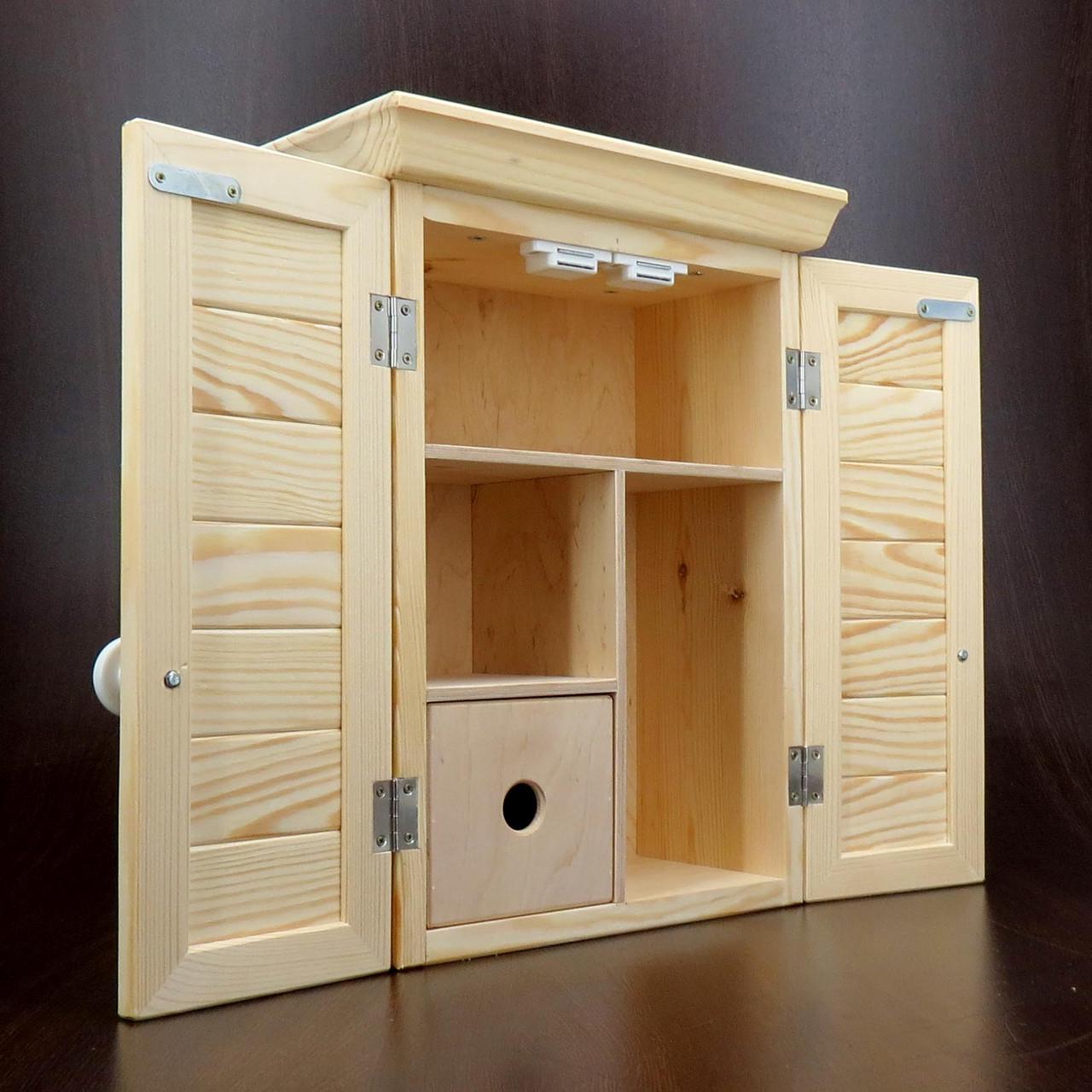 Шкаф настенный из дерева Молоа Бланже (ШФН-002301) Шкаф настенный из дерева Молоа Бланже (ШФН-002301)