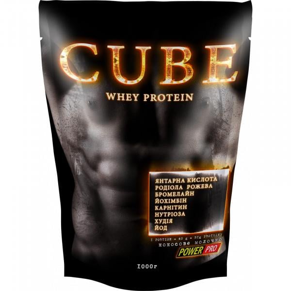 Протеїн Power Pro Cube Whey Protein 1 кг Кокос - фото 1