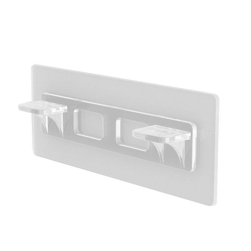 Самоклеющийся держатель для полок Прозрачный (13949105)