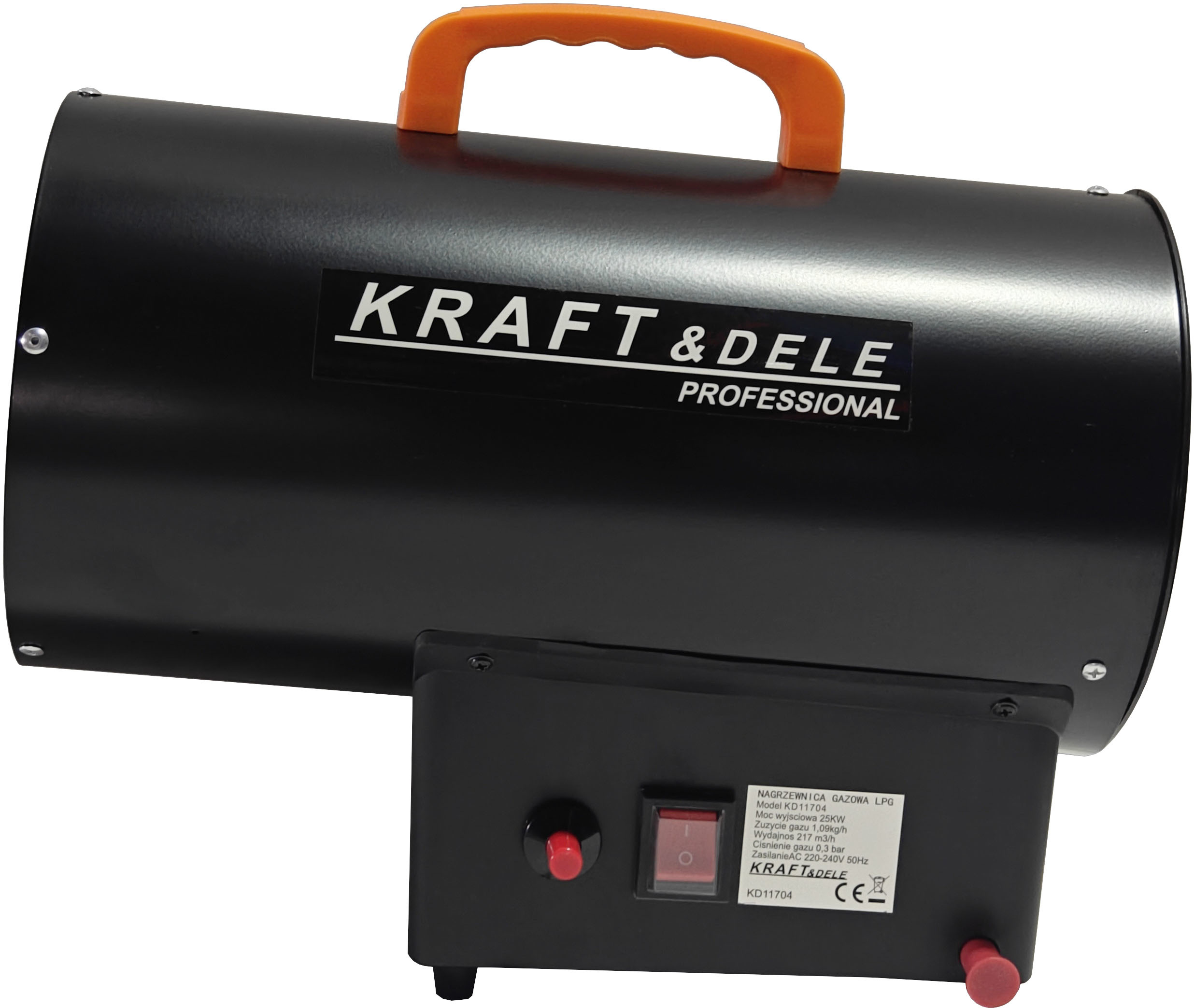 Пушка тепловая газовая Kraft&Dele KD11704 25 кВт 320 м³/ч на пропан-бутане LPG Пушка тепловая газовая Kraft&Dele KD11704 25 кВт 320 м³/ч на пропан-бутане LPG