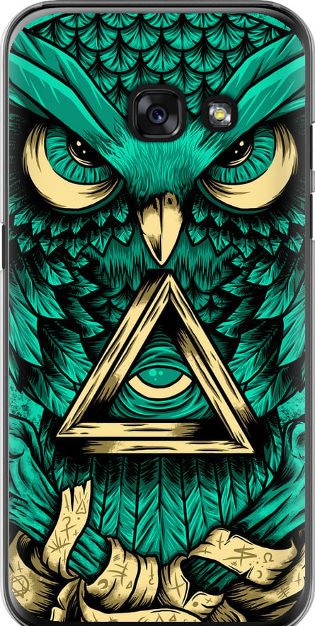 Чехол на Samsung Galaxy A3 (2017) Сова Арт-тату (3971u-443-42517)