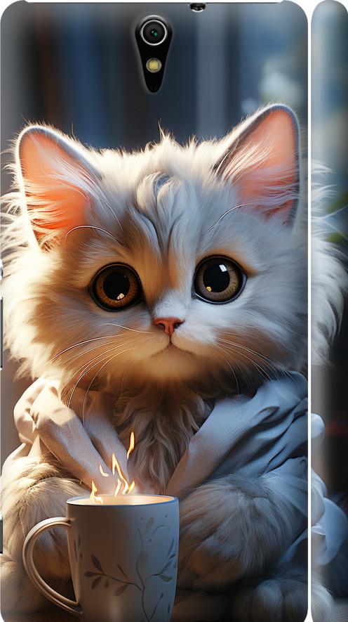 Чехол на Sony Xperia C5 Ultra Dual E5533 White cat (5646c-506-42517)