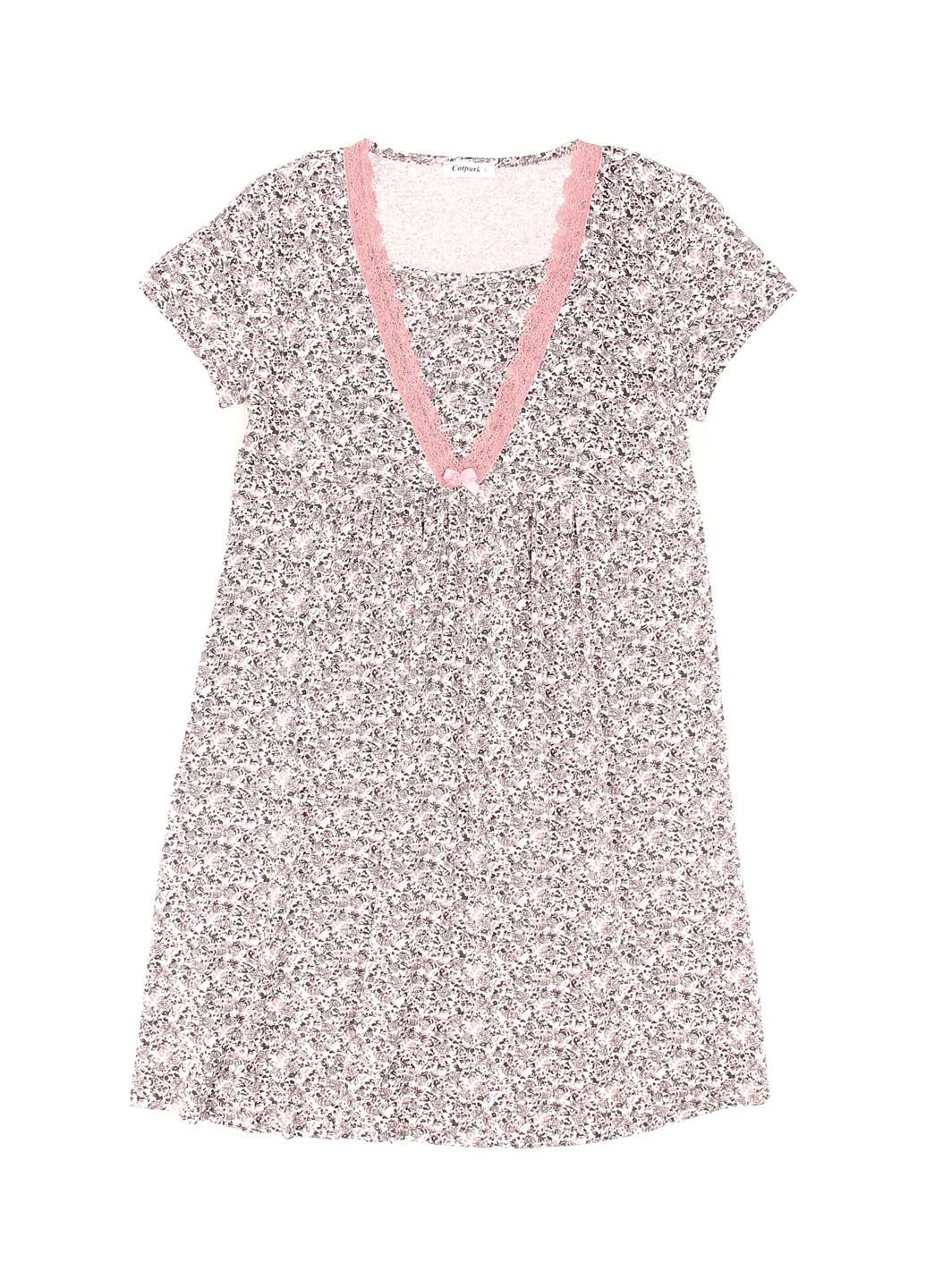 Ночная рубашка женская Cotpark L Молочный (13326)