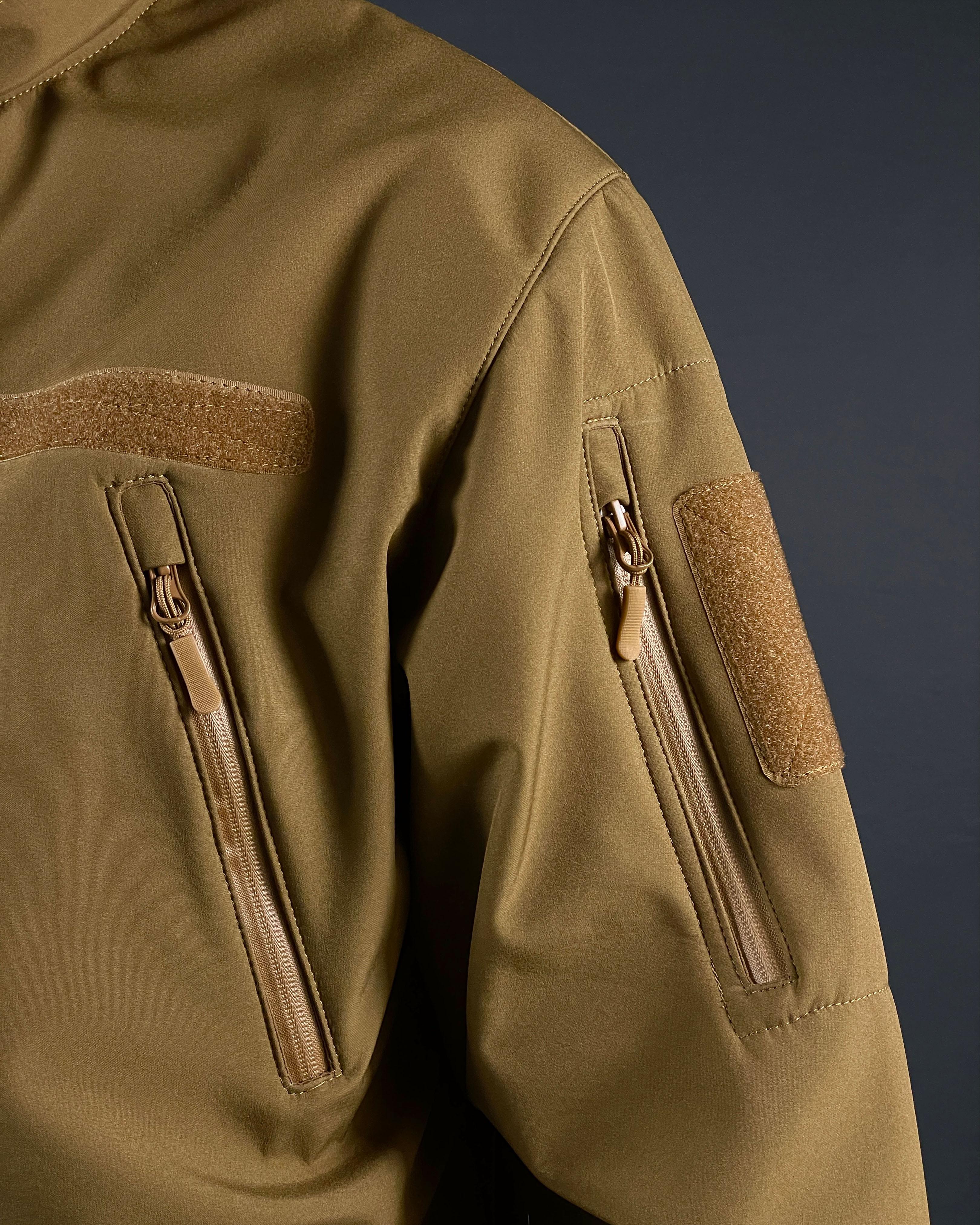 Військова куртка COOPERR Soft Shell III з прихованим капюшоном 4XL Койот (KUR-10.3.4XL) - фото 6