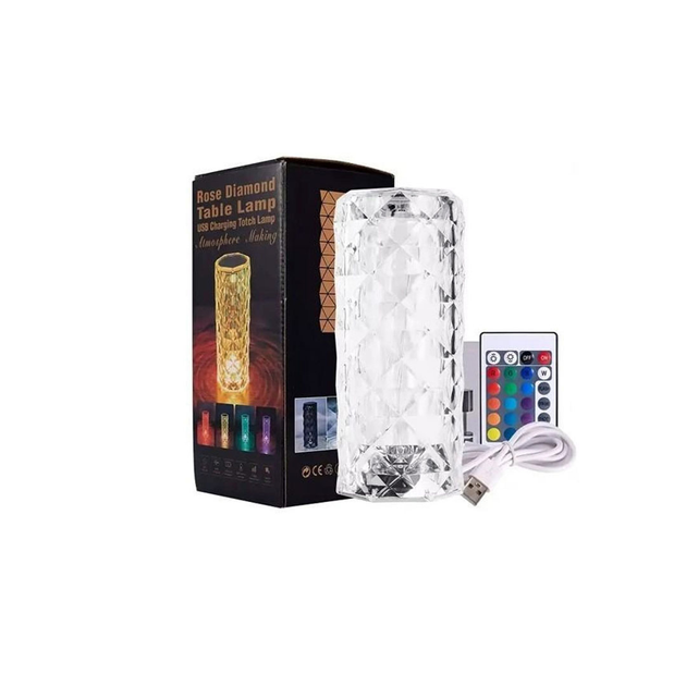 Настольная лампа Rose Diamond 16 цветов/4 режима с пультом до 12 ч (MX-00008430)