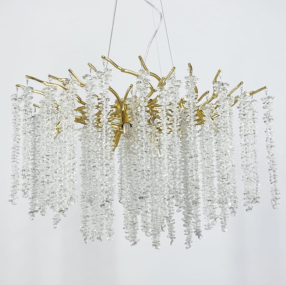 Люстра розкішна підвісна Odeon Light Ø 60 см (708D GD/CL) - фото 3 Люстра розкішна підвісна Odeon Light Ø 60 см (708D GD/CL) - фото 3