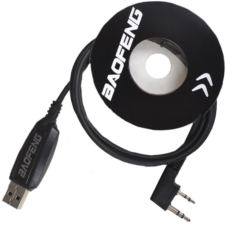 Кабель Baofeng UV-17 pro для программирования прошивки usb шнур для прошивания рации Черный (31369865)
