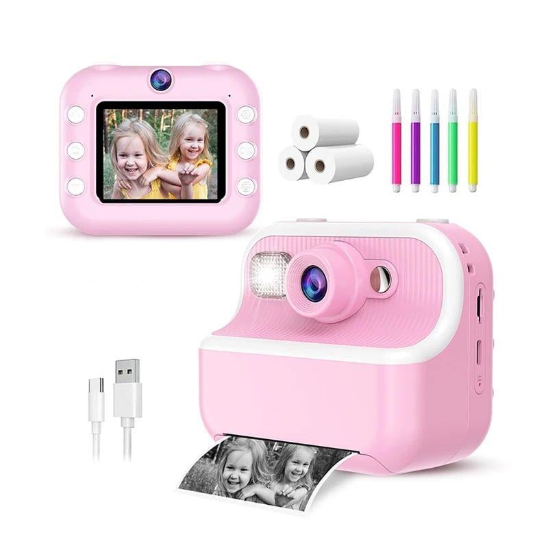 Фотокамера миттєвого друку і запису відео для дітей Ningbo Рожевий (546475) - фото 4 Фотокамера миттєвого друку і запису відео для дітей Ningbo Рожевий (546475) - фото 4