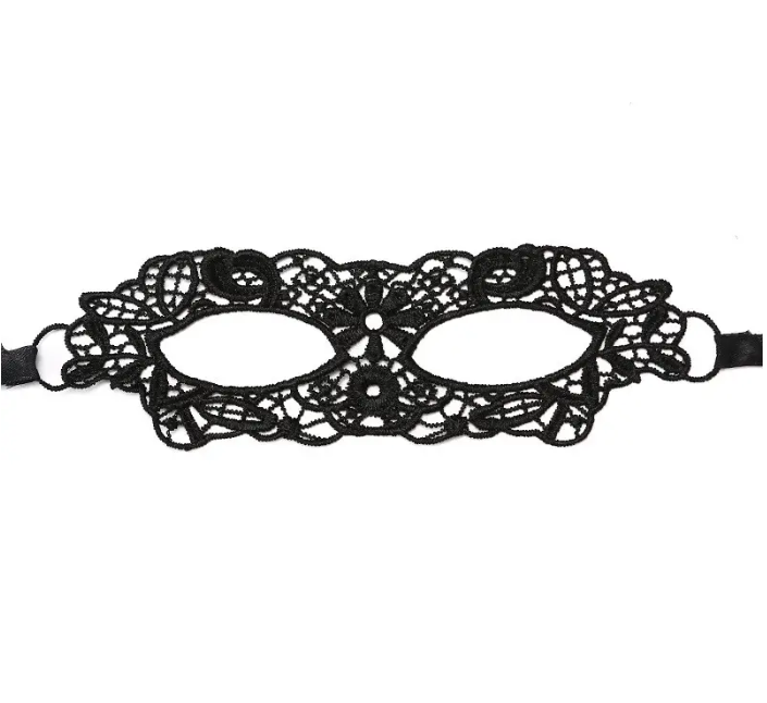 Маска венецианская на лицо для праздника One size Черный (190220/5)
