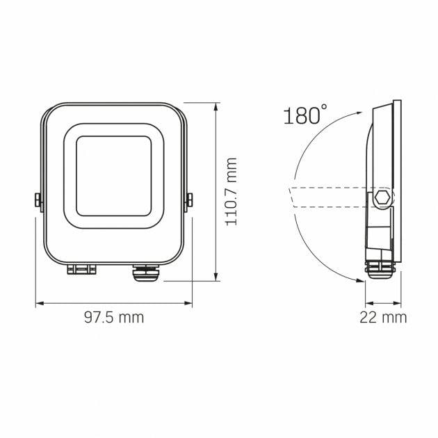 Прожектор Videx 10W 5000K 12-48V (TL-FA-105) - фото 5