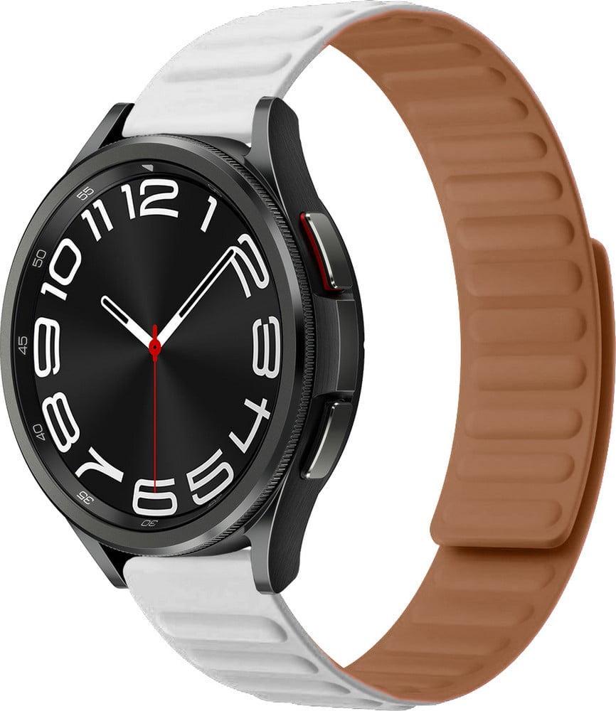 Ремешок Magneter для Galaxy Watch 6 Classic 47 мм White (39243-29) Ремешок Magneter для Galaxy Watch 6 Classic 47 мм White (39243-29)