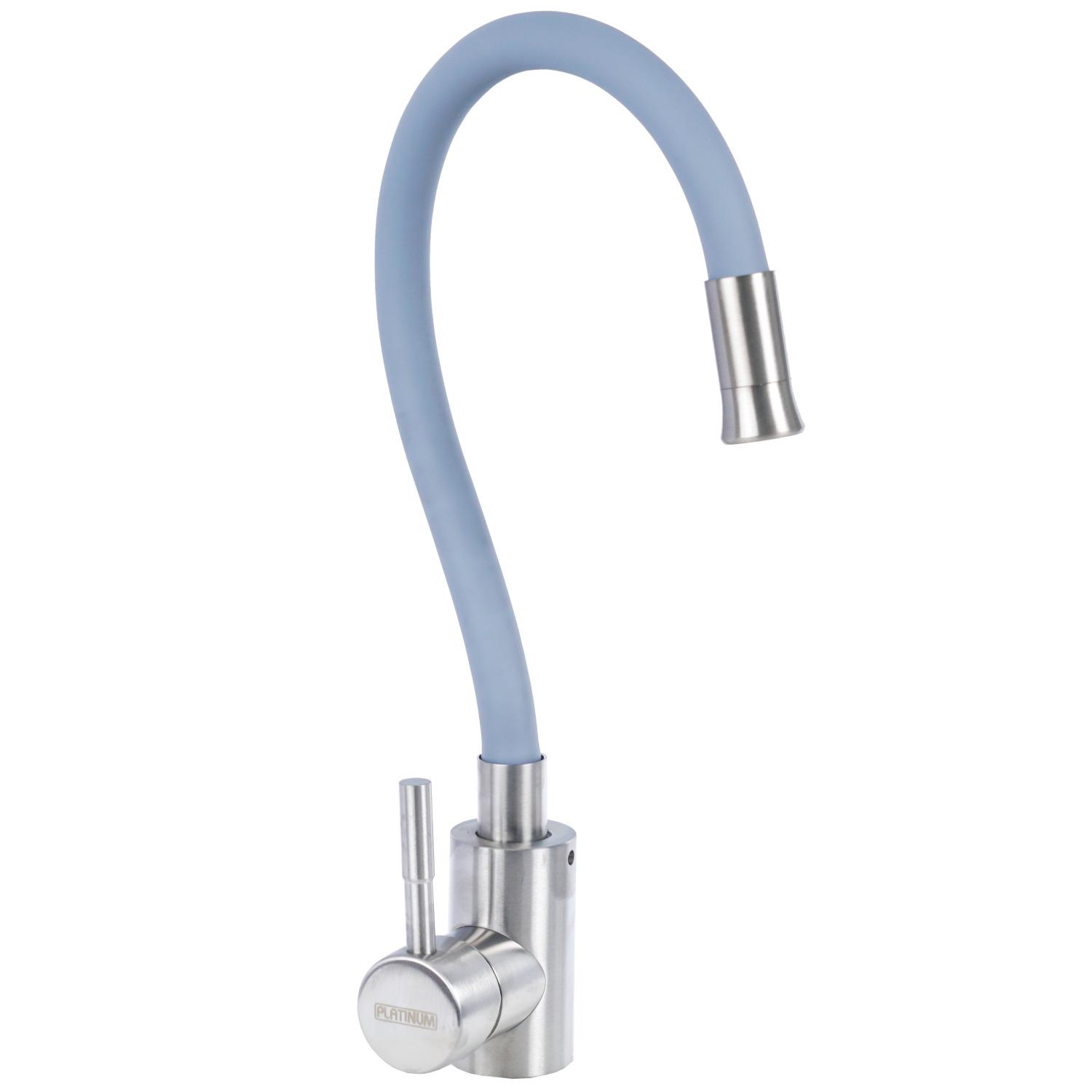 Смеситель для кухни Platinum KT 92 PLS-A34766 с гибким изливом Серый (158682)