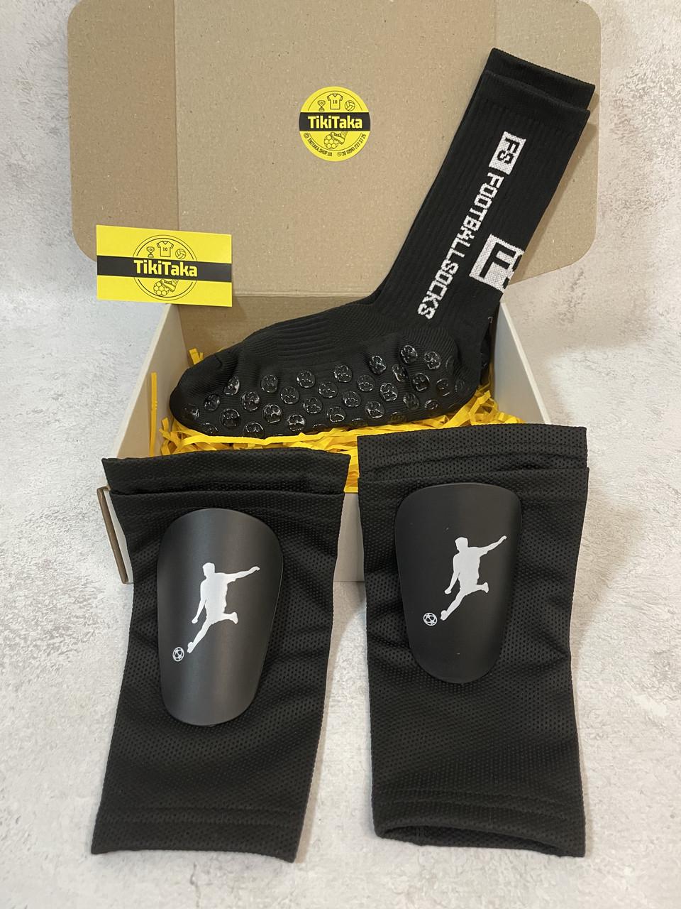 Подарочный футбольный бокс мини мини-щитки/держатели для щитков/тренировочные носки Черный (2672460774)