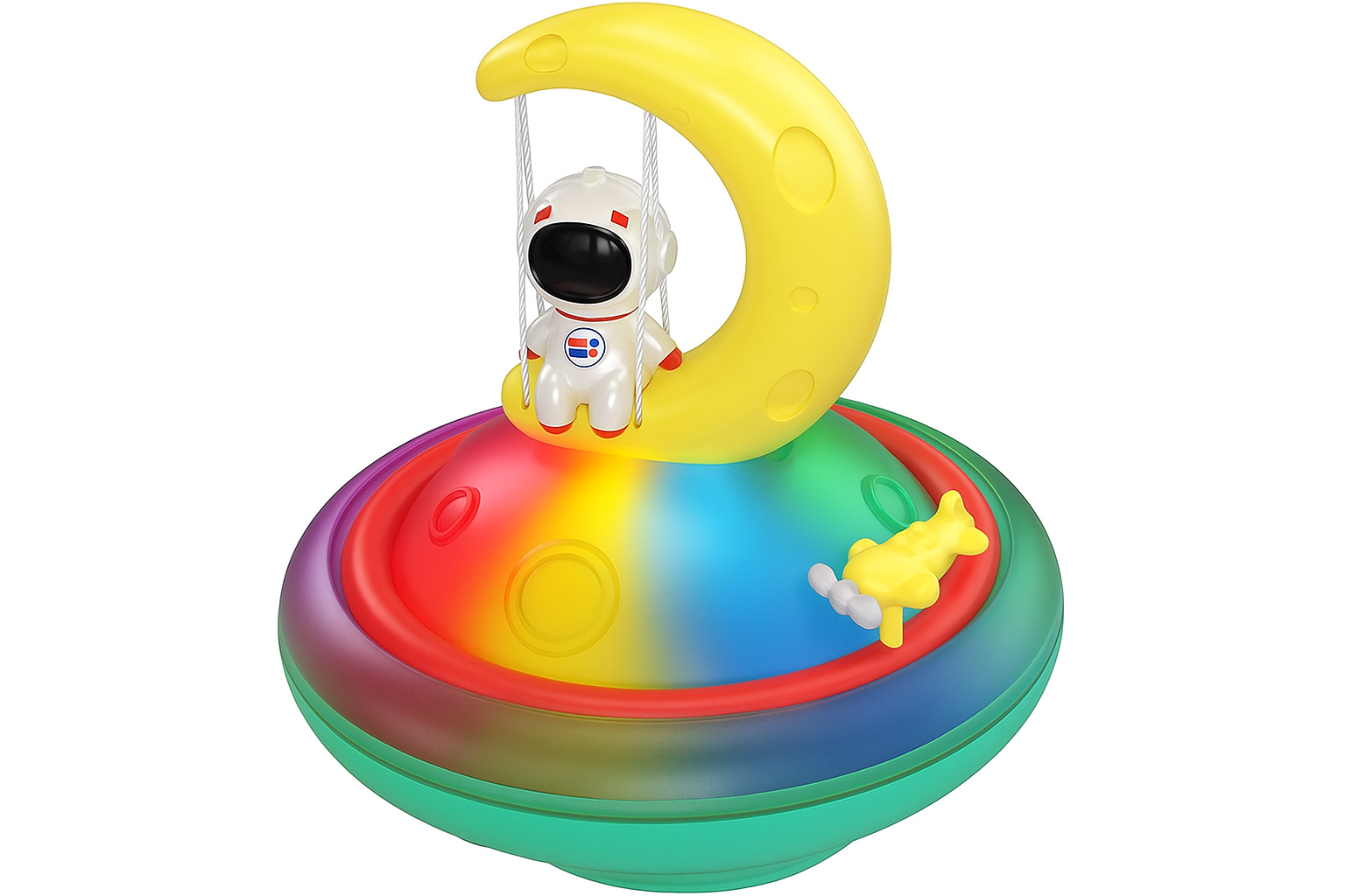 Игрушка для ванной Космонавт на Луне с подсветкой (23361710)