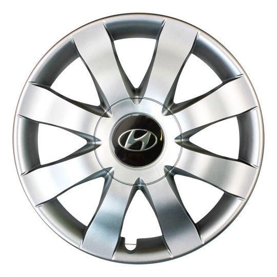 Автомобильные колпаки SKS 323 R15 с логотипом Hyundai 4 шт. Серебристый