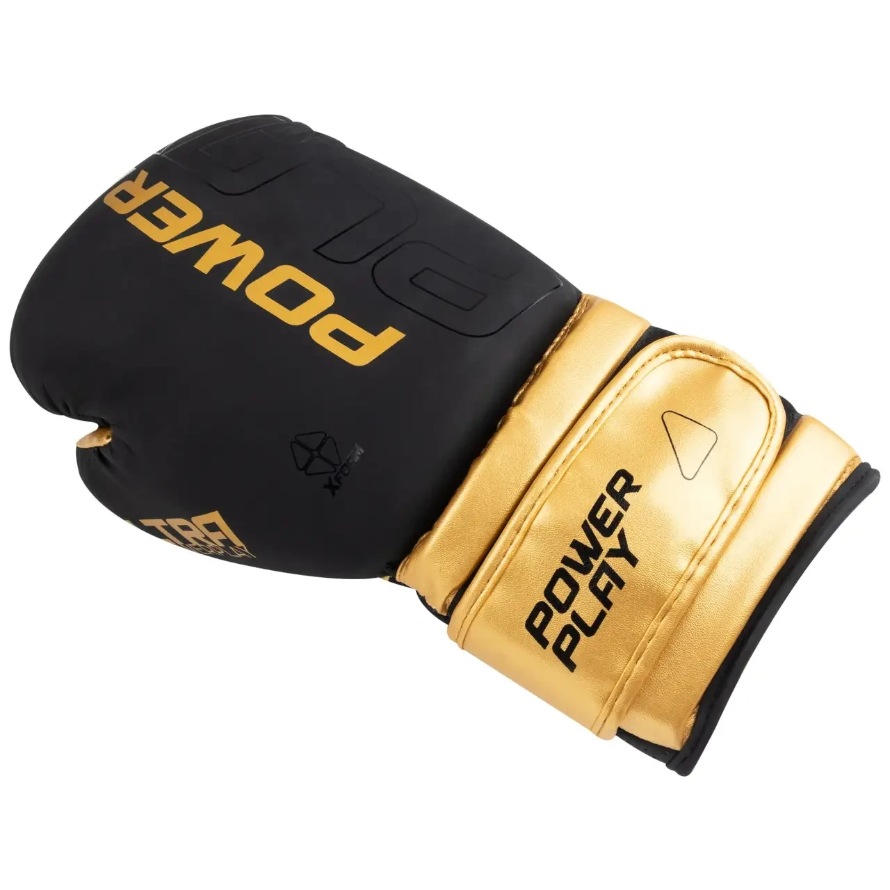 Боксерские перчатки PowerPlay 3024 Ultra Mat 12 ун. Черно-золотой (PP_3024_12oz_Bl/Gold) - фото 8