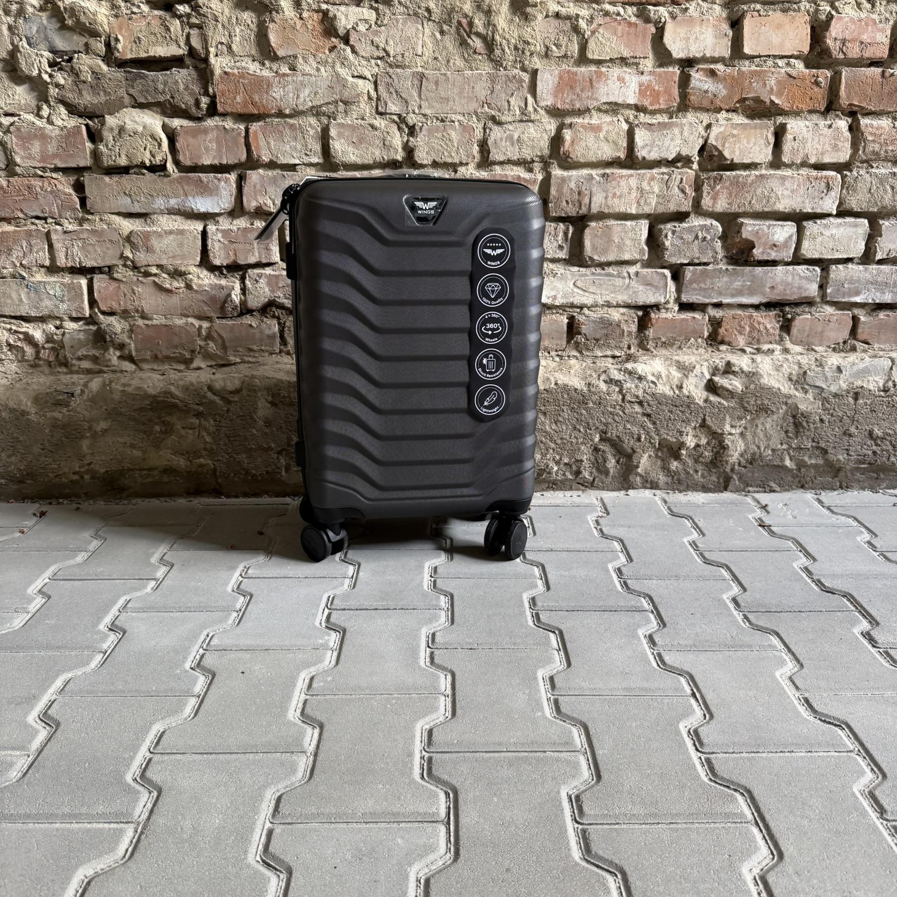 Валіза Wings PEA01 дорожня S Графітовий (26557617) - фото 2 Валіза Wings PEA01 дорожня S Графітовий (26557617) - фото 2