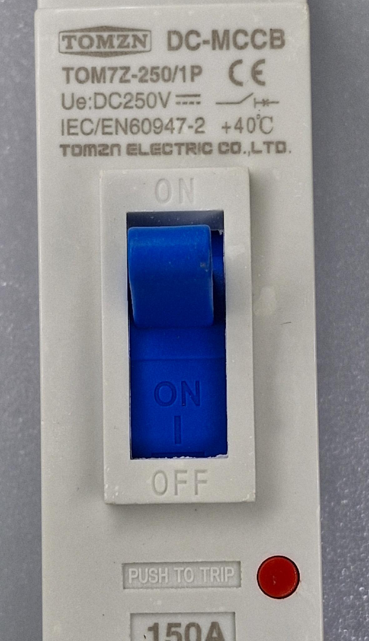 Вимикач постійного струму TOMZN автоматичний DC 100A великорозмірний під болтове під'єднання до 250V (101658506) - фото 4
