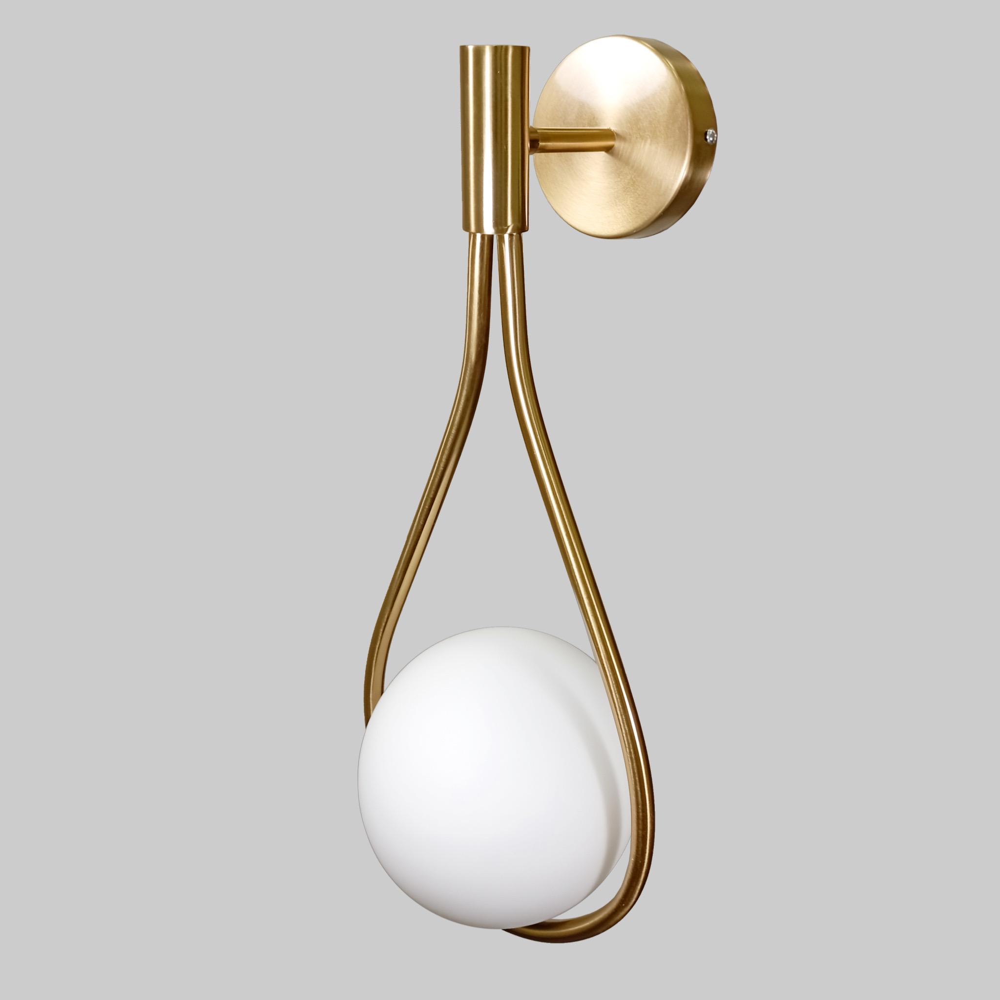 Светильник современный настенный с шаром Бронзовый (910-RY621)