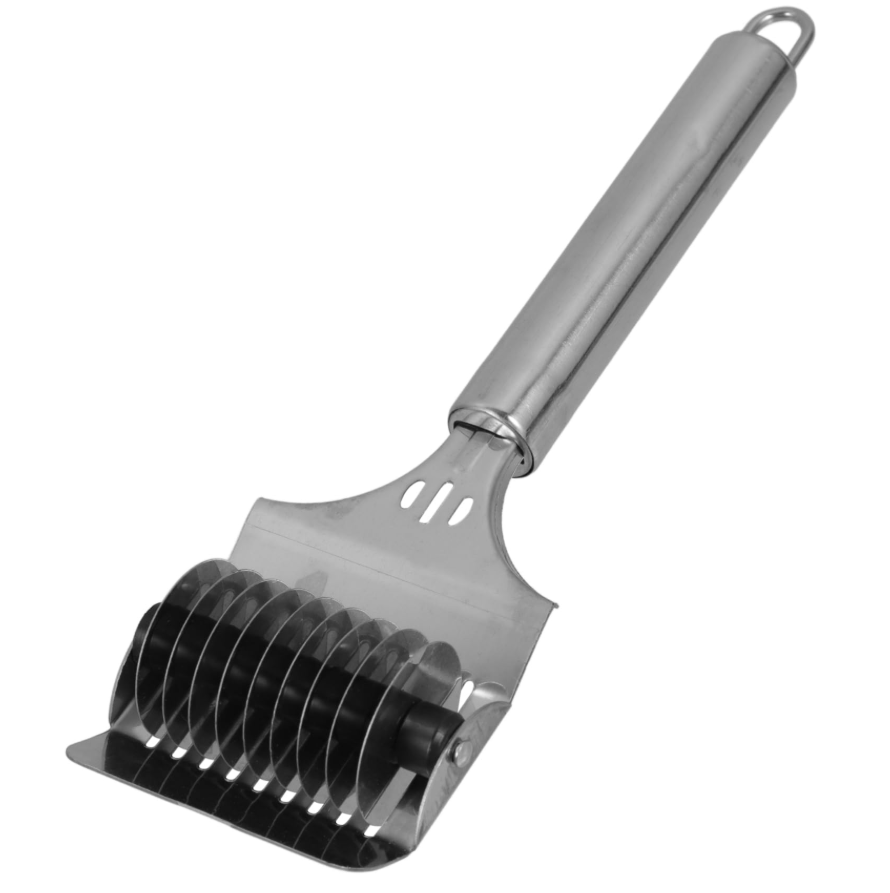 Ніж для нарізання локшини з нержавної сталі роликовий Сріблястий (KG-12939)