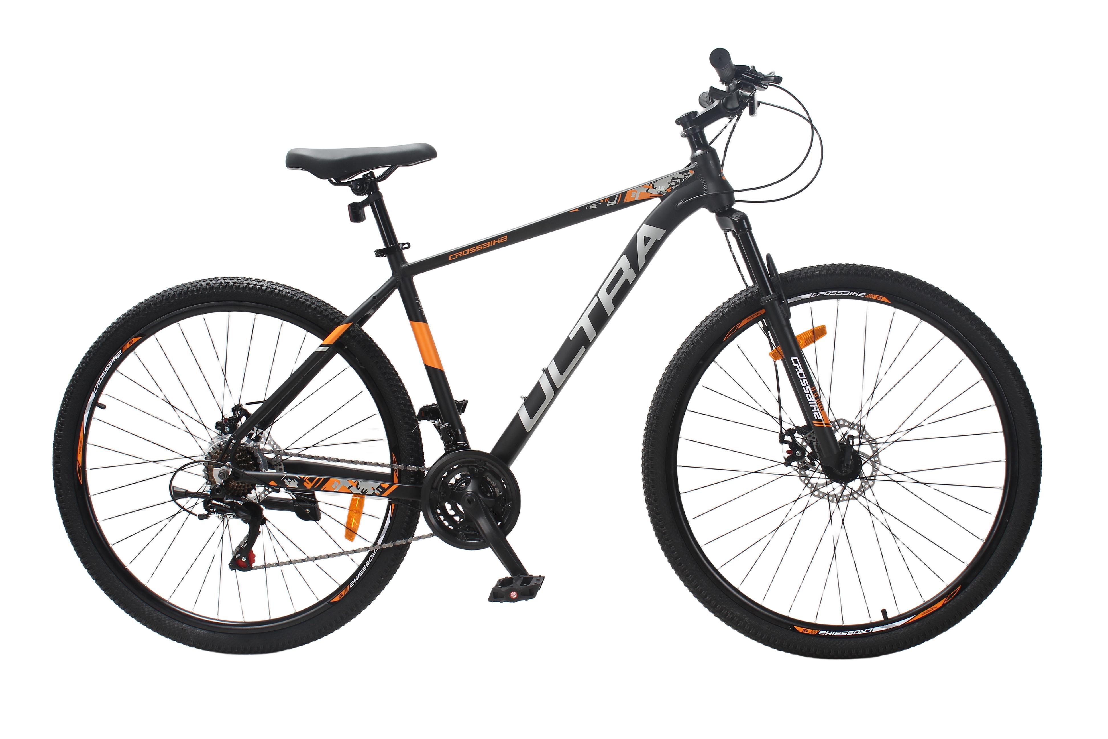 Велосипед CrossBike ULTRA 29" 19" Чорно-помаранчевий