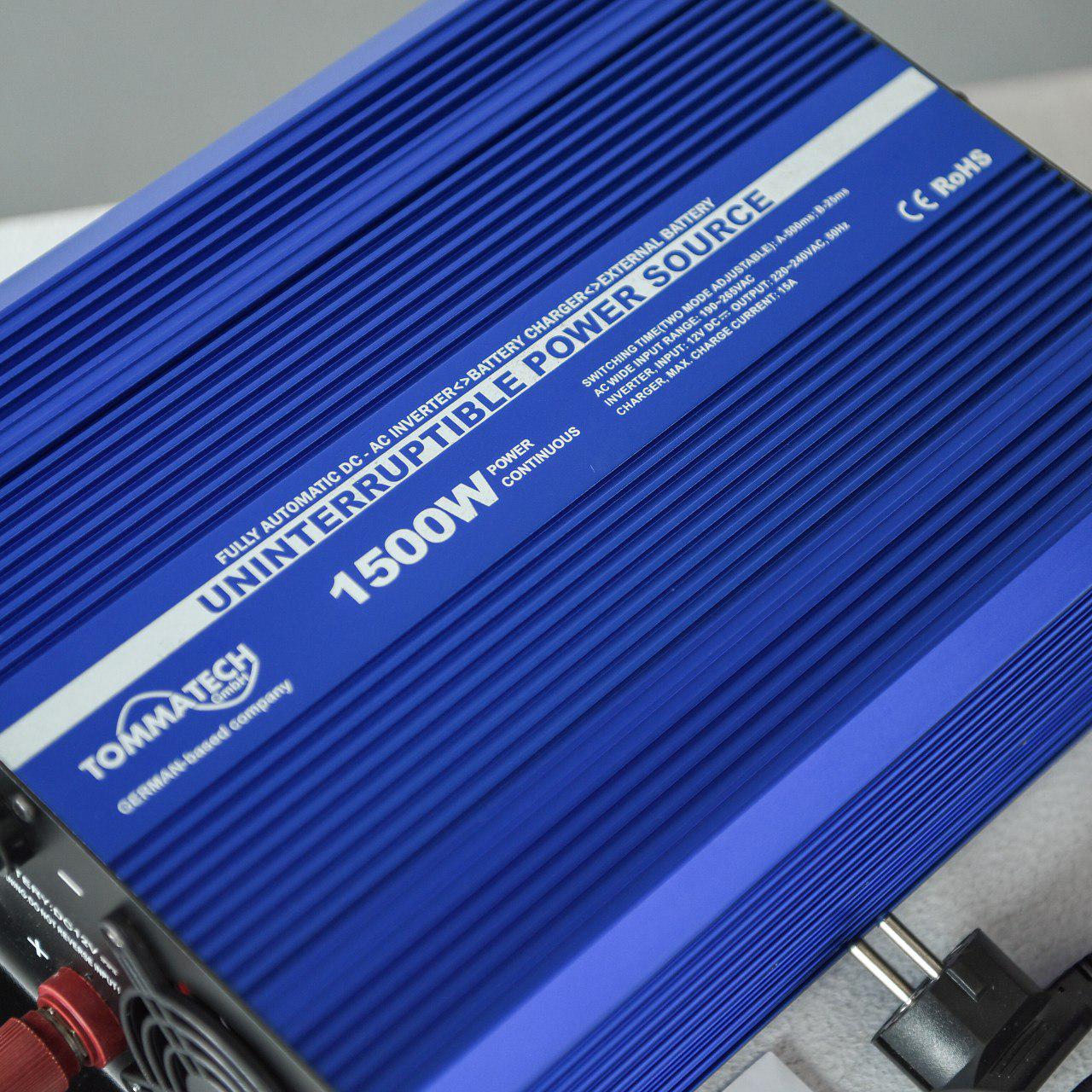 Інвертор TommaTech модифікована синусоїда із зарядкою 1500 Вт (19234904) - фото 3 Інвертор TommaTech модифікована синусоїда із зарядкою 1500 Вт (19234904) - фото 3