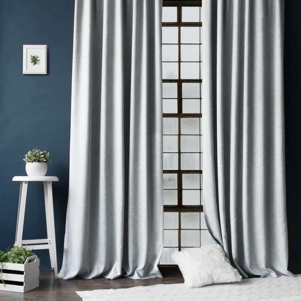 Комплект штор коротких Pivdenne лен 135х170 см 2 шт. Светло-серый (2073-135)