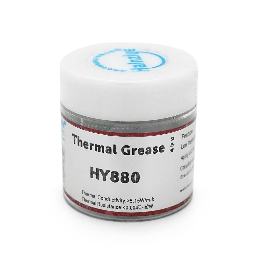 Паста термопровідна HY-880 Q50 банка > 5 15W/m-K <0,004 ° C-in2/W -30 ° ≈340 ° Блістер 10 г Grey (27891)