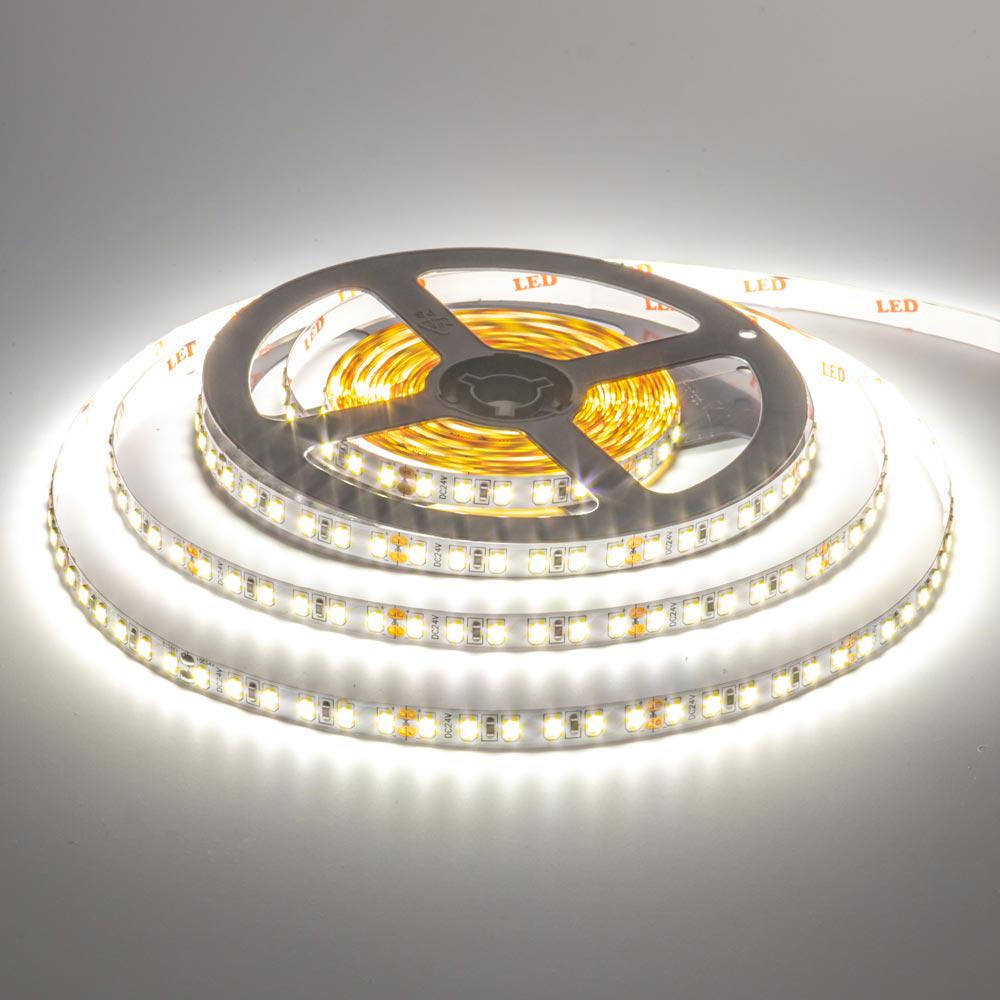 Светодиодная линейка AVT 9W 600NW3528-24V 24V SMD2835 120LED/м IP20 5 м Белый нейтральный (1018009)