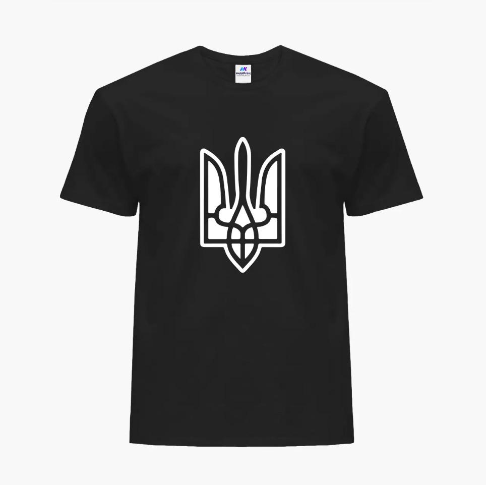 Футболка мужская "Трезубец" 2XL Черный (9223-3735-4)