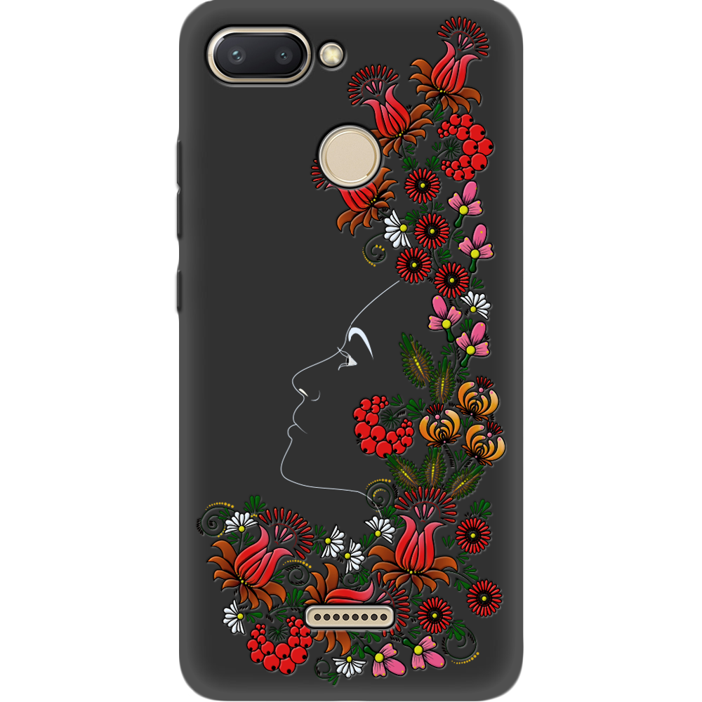Чехол Boxface Xiaomi Redmi 6 3D Ukrainian Muse Черный силикон (34858-bk64-35124)