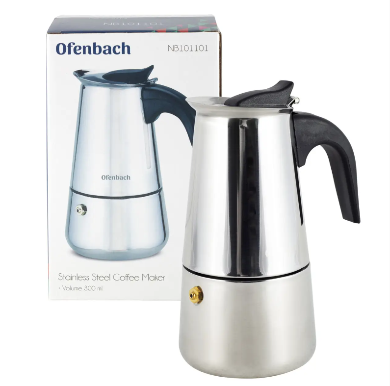 Кавоварка гейзерна Ofenbach KM-101101 300 мл (NA002408)