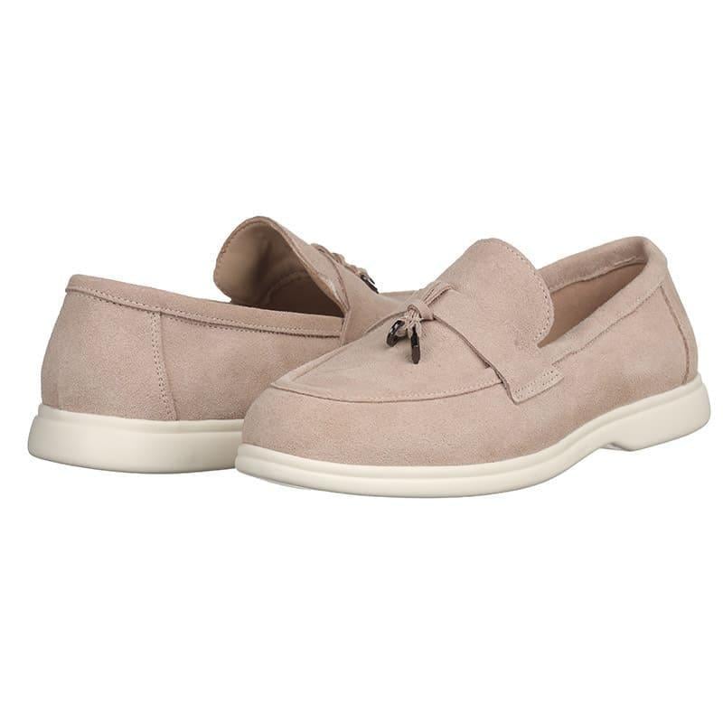 Лоферы женские Hengji 336-5 замшевые р. 36 Розовый (90105)