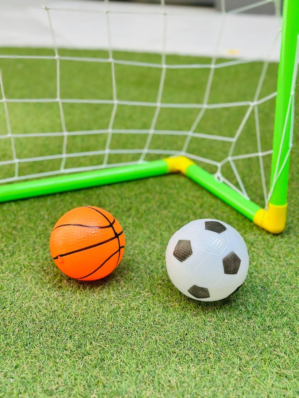 Футбольные ворота детские с баскетбольным кольцом/мячем/насосом (2656933744) - фото 7 Футбольные ворота детские с баскетбольным кольцом/мячем/насосом (2656933744) - фото 7