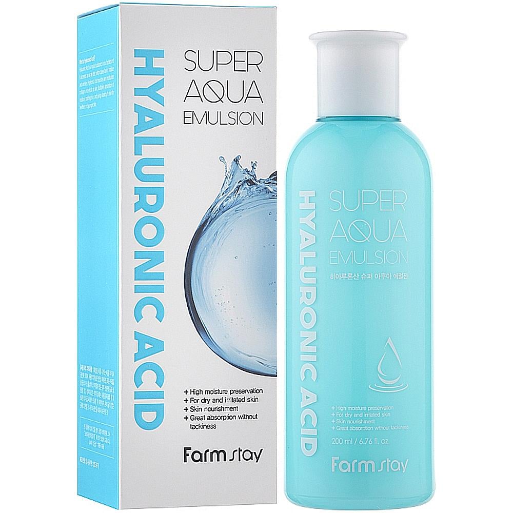 Эмульсия для лица увлажняющая FarmStay Hyaluronic Acid Super Aqua Emulsion 200 мл (1839213703)