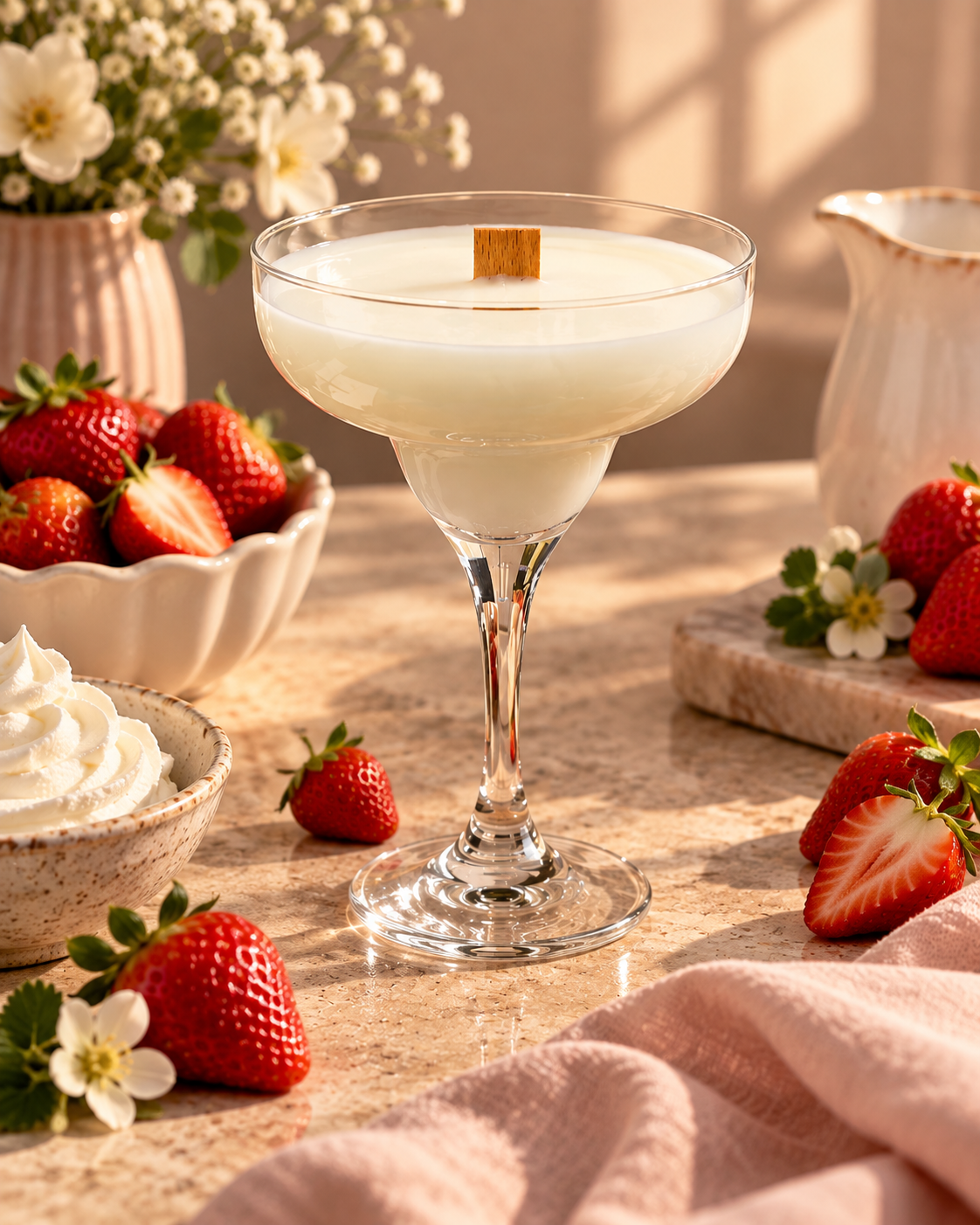 Свеча ароматическая Franterro Grace Strawberries&Cream 220 г (FRN-1131) Свеча ароматическая Franterro Grace Strawberries&Cream 220 г (FRN-1131)