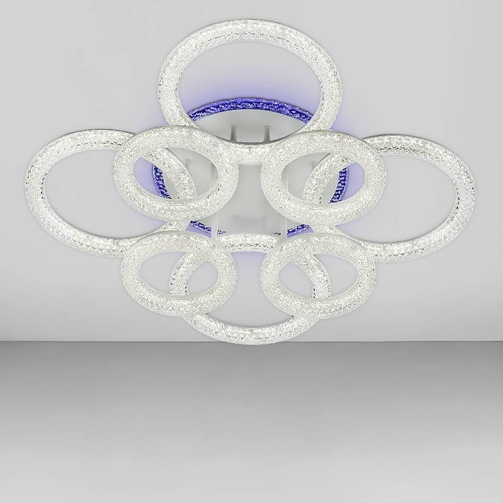 Люстра стельова світлодіодна Lighthouse SC-19174/4/4C WH/PK/BU/PL 200W/20W 2,4G 680х160 мм Білий