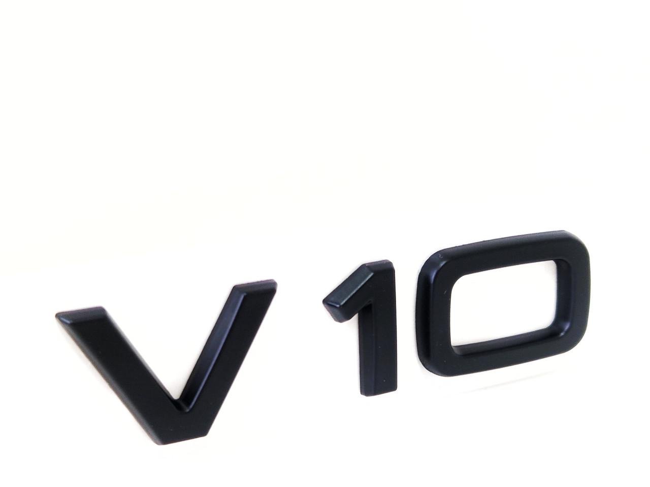 Емблема-напис Audi V10 Matt black (2335872869)