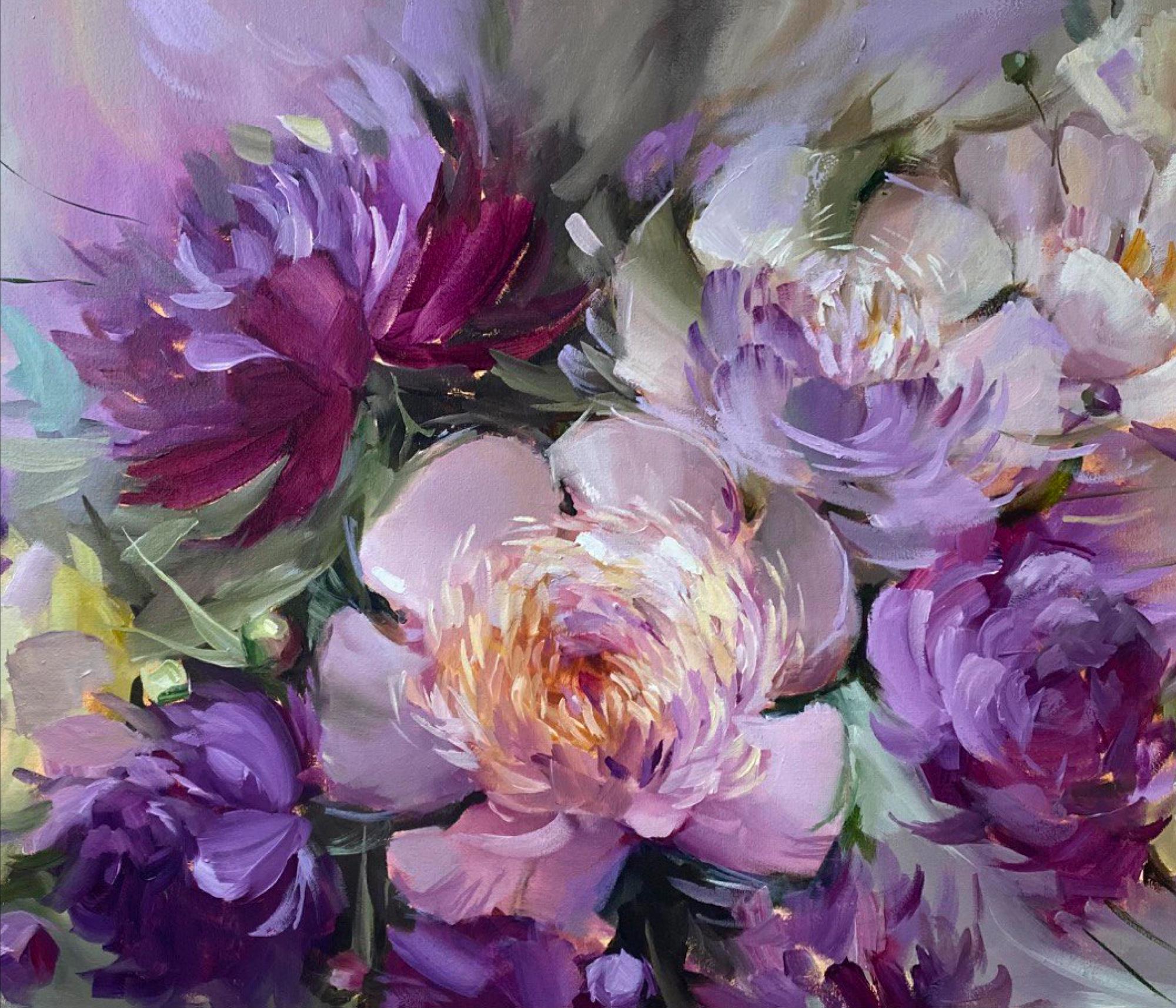 Алмазная мозаика на подрамнике Santi Роскошь пиона 60x70 см (Top-954345)