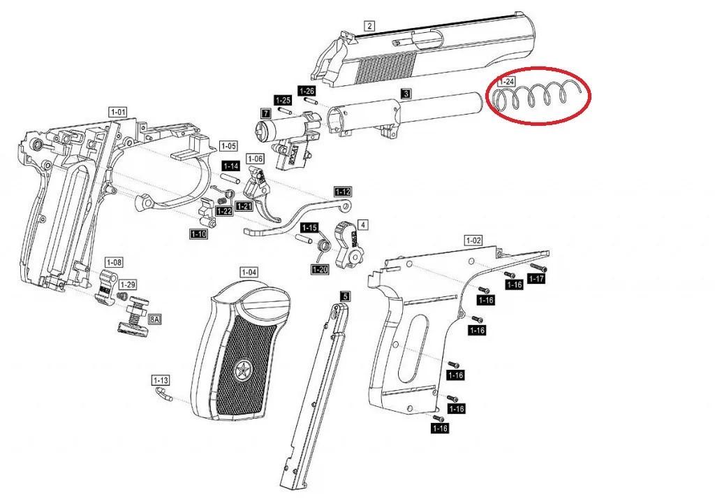 Возвратная пружина Umarex Makarov (1392163952) - фото 3