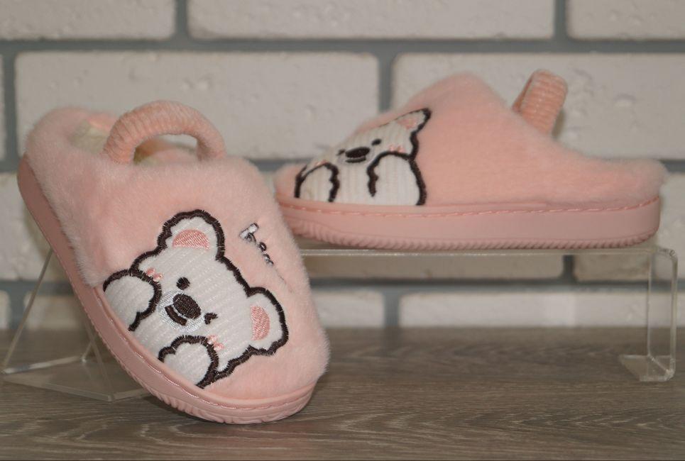 Тапочки домашние детские с резинкой Jomix р. 25 15,5 см Розовый (31578-25) - фото 4