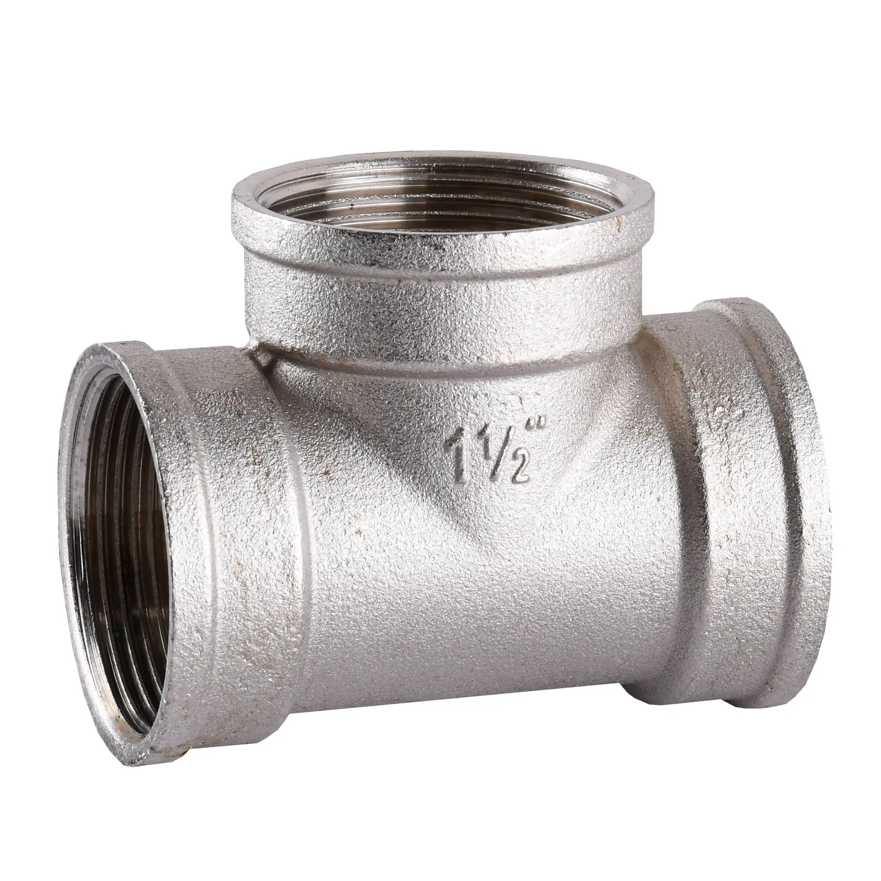 Тройник никелированный литейный 1 1/2" ВРх1 1/2" ВРх1 1/2" ВР (A0207-1Анк VA) Тройник никелированный литейный 1 1/2" ВРх1 1/2" ВРх1 1/2" ВР (A0207-1Анк VA)